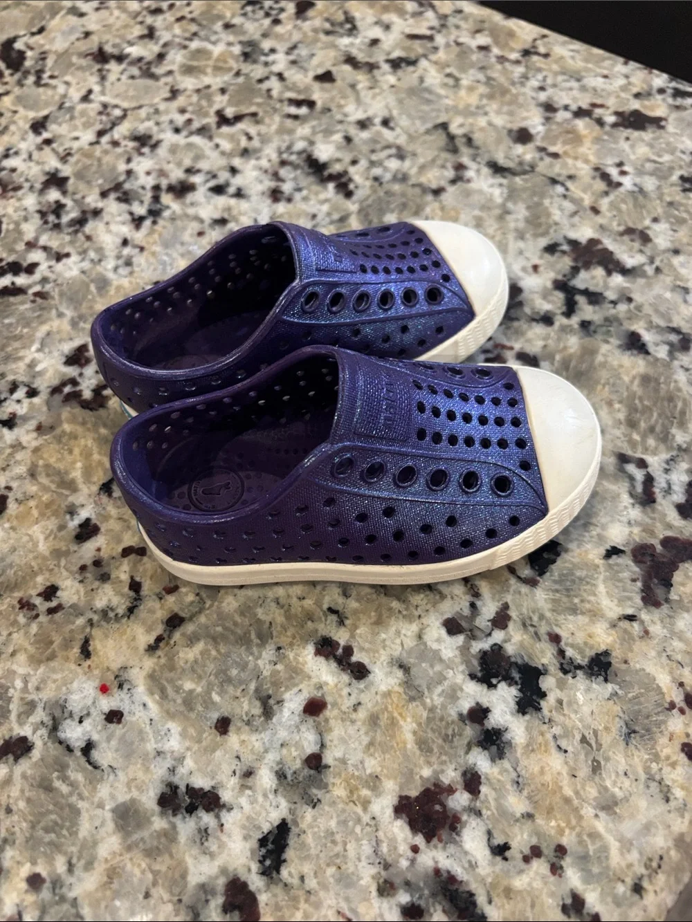 Native Kids Slip-On Water-Friendly Shoe in Purple - Size C5